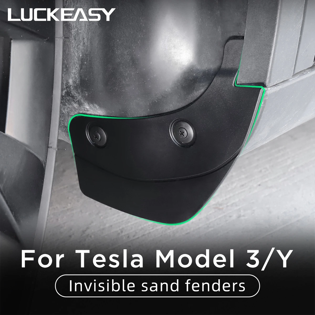LUCKEASY For Tesla Model 3 Model Y 2020-2022 Rear Wheel Mud 
