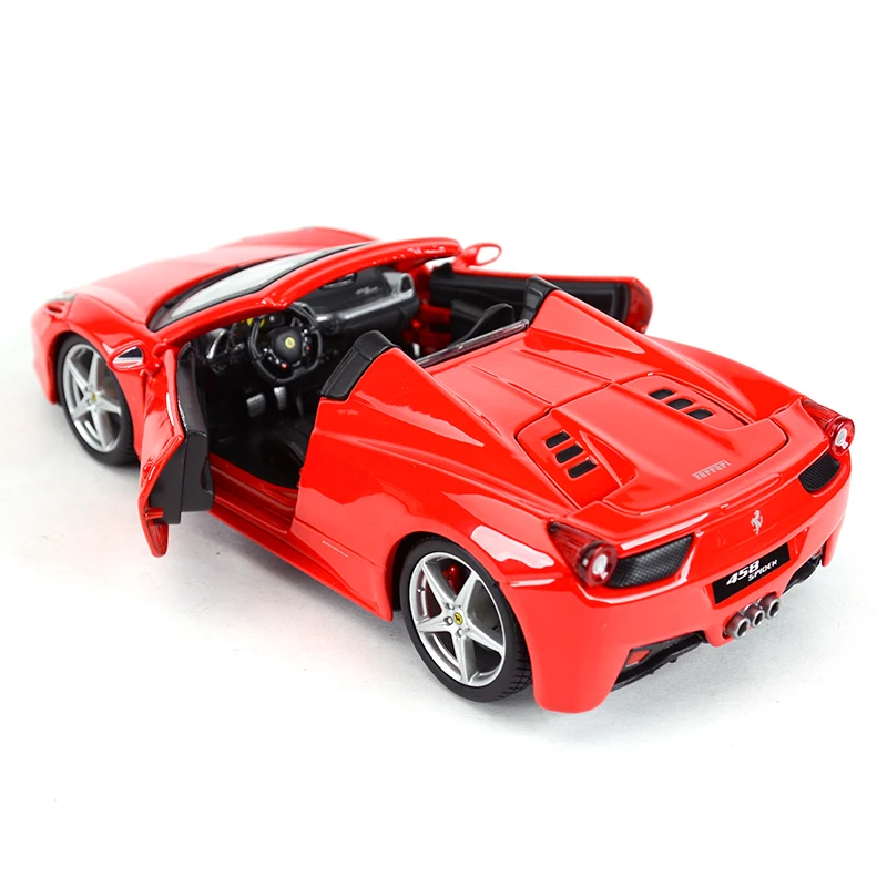 1:24 Ferraris 458 паук трансформируемая модель спортивного автомобиля из сплава