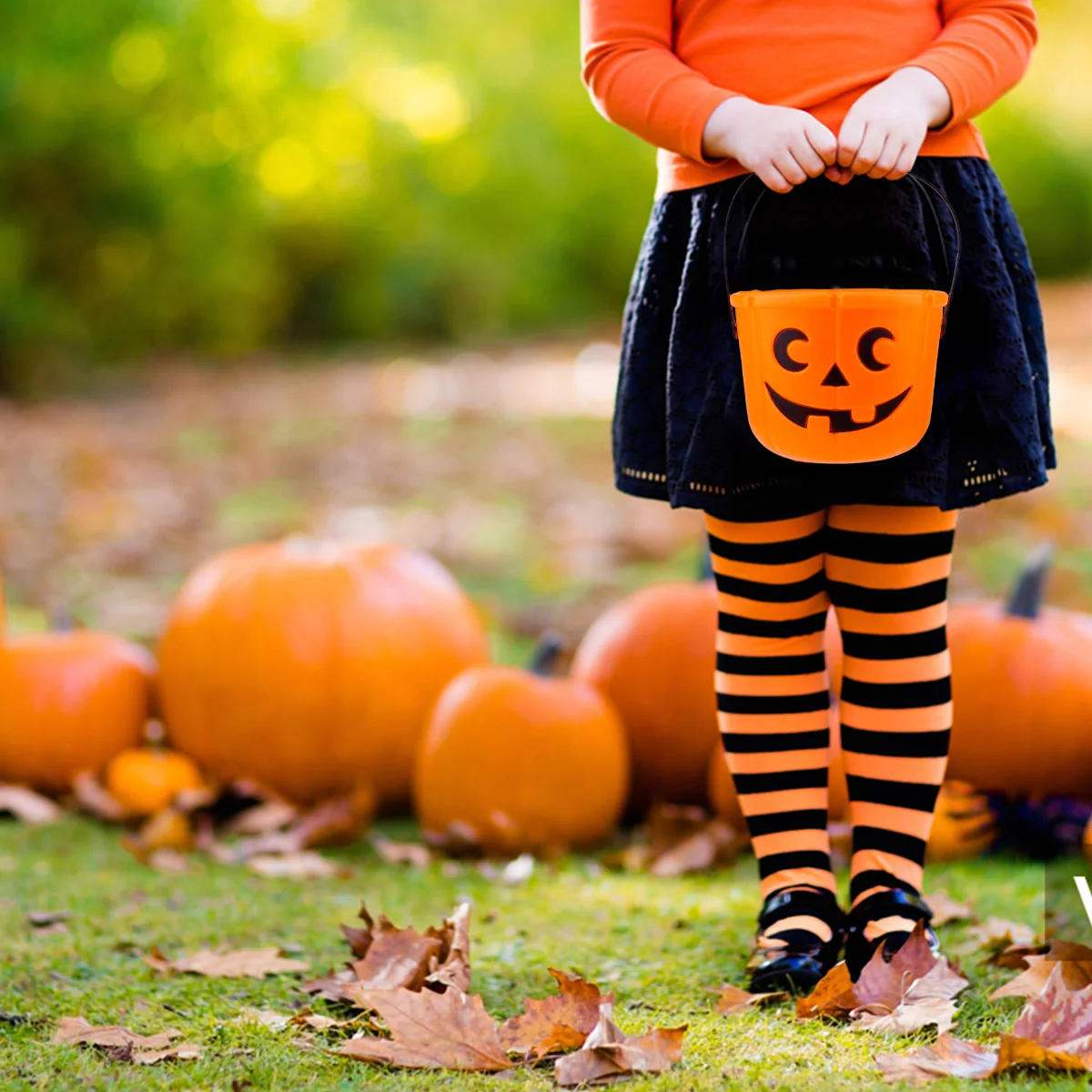 

Bucket Pumpkincandy Treat Buckets Trick Or Holder Pailparties Pails Portable Gift