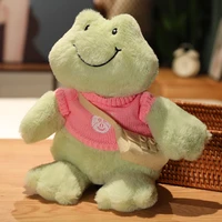lalafanfan cafe frog plush toys happy cute green smiling frog plushies dolls kawaii cartoon soft stuffed animal gifts for girls