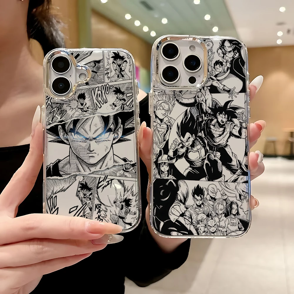 Фото Чехол для телефона с изображением аниме-персонажа Сайяна Гоку из Dragon Ball для Huawei Honor Magic X9d X8c 200 90 X7a X8a X8b X6a Lite 5G, прозрачный чехол №3
