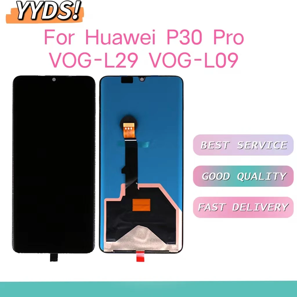 

6.47" New And Original Amoled For Huawei P30 Pro LCD VOG-L04 VOG-L09 VOG-L29 VOG-TL00 LCD Display Touch Screen Digitizer Replace