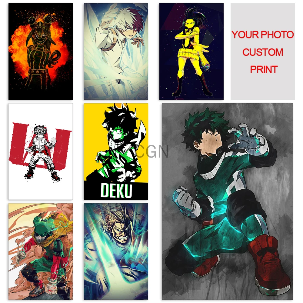 

Мой герой академия, холст, печать на стене, художественный плакат Midoriya Izuku, Современный домашний декор, модульные картины для гостиной