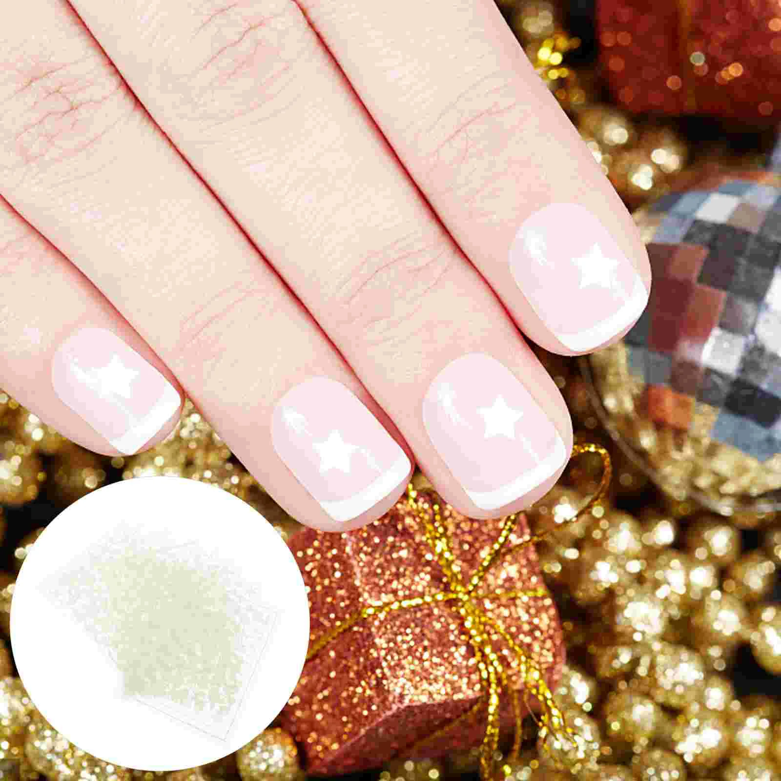 

Sheets Nail Tattoos Sticker Luminous Nail Sticker Night Glow Manicure Sticker