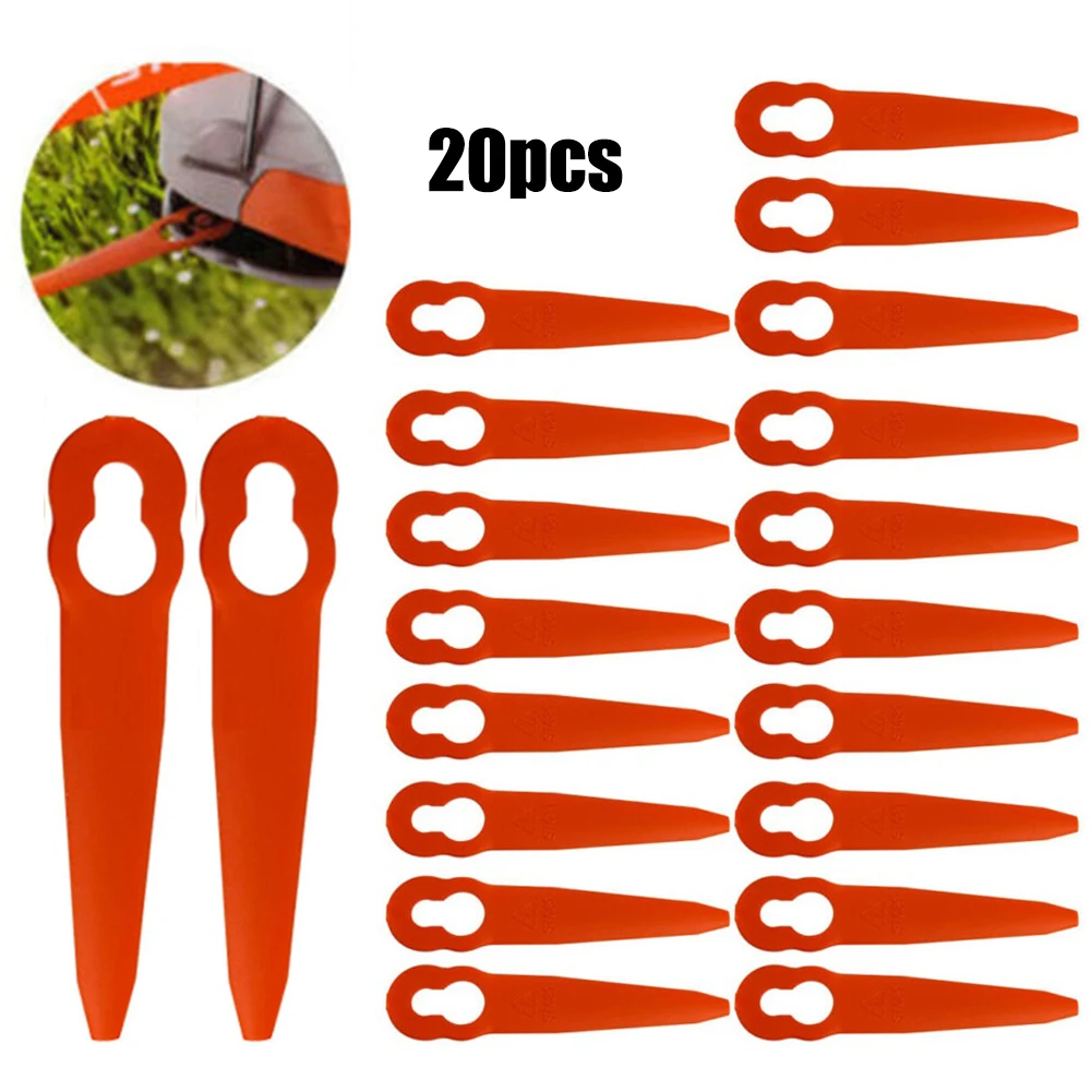 

20 шт., пластиковые лезвия для триммера Stihl PolyCut 2-2