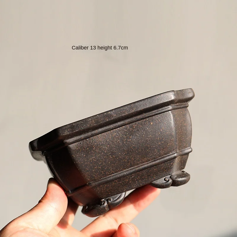 

Фиолетовый песчаный горшок для бонсай Realikeasy