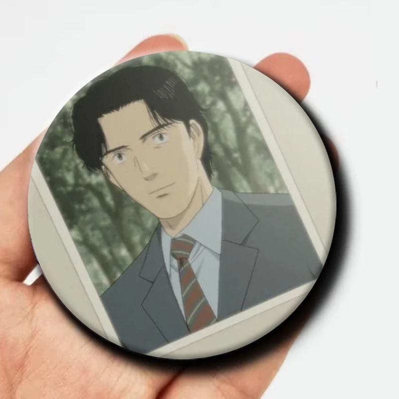 Фото Мягкий значок-пин с персонажами манги Johan Liebert, Tenma Kenzo, Monster Anime, брошь, украшение для сумки, аксессуары, подарки для фанатов и друзей №3