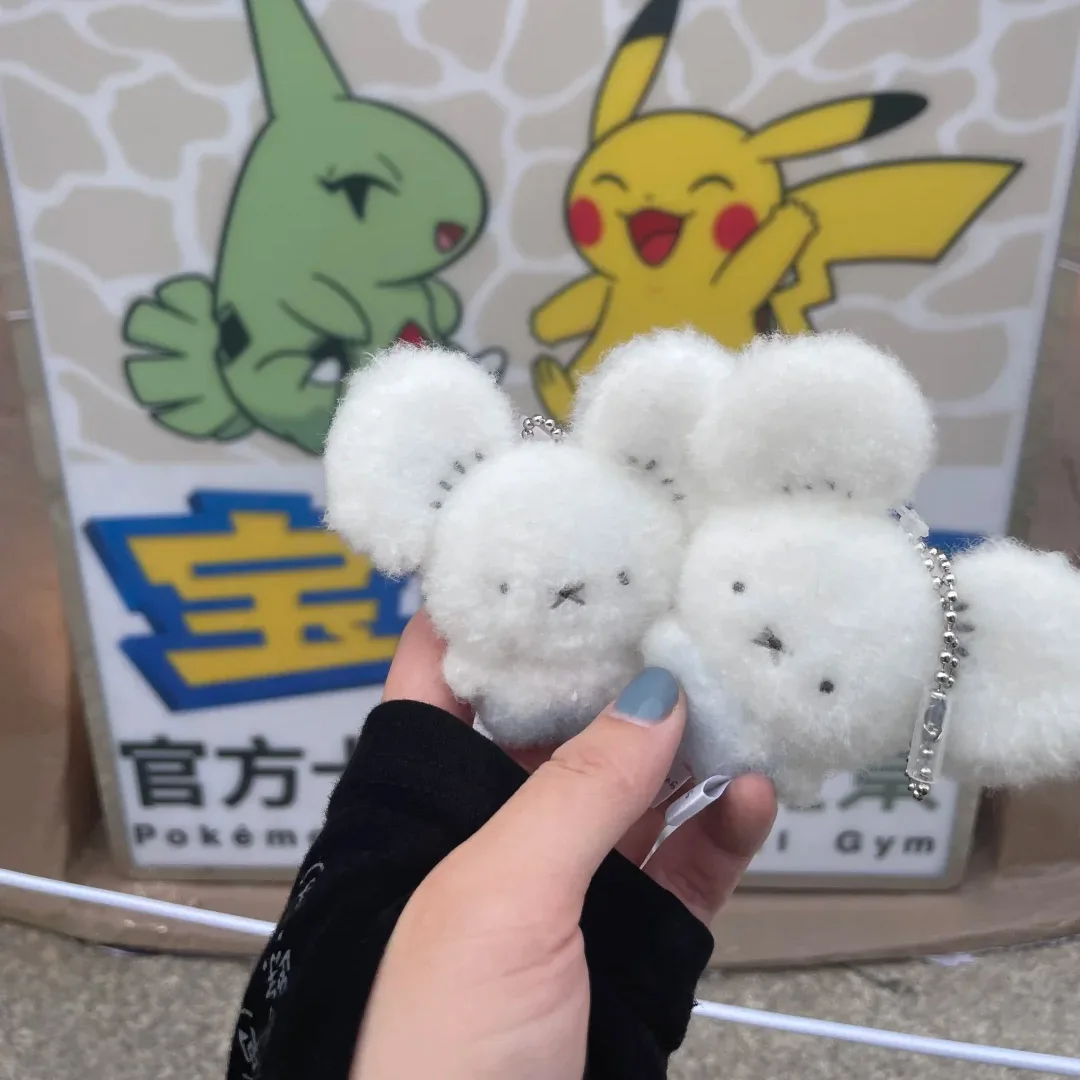 Фото Оригинальная плюшевая игрушка-подвеска PokéMon Palm Furry Series Slowpoke Snorlax Tandemaus Garage Kit, модный аксессуар для сумки №1