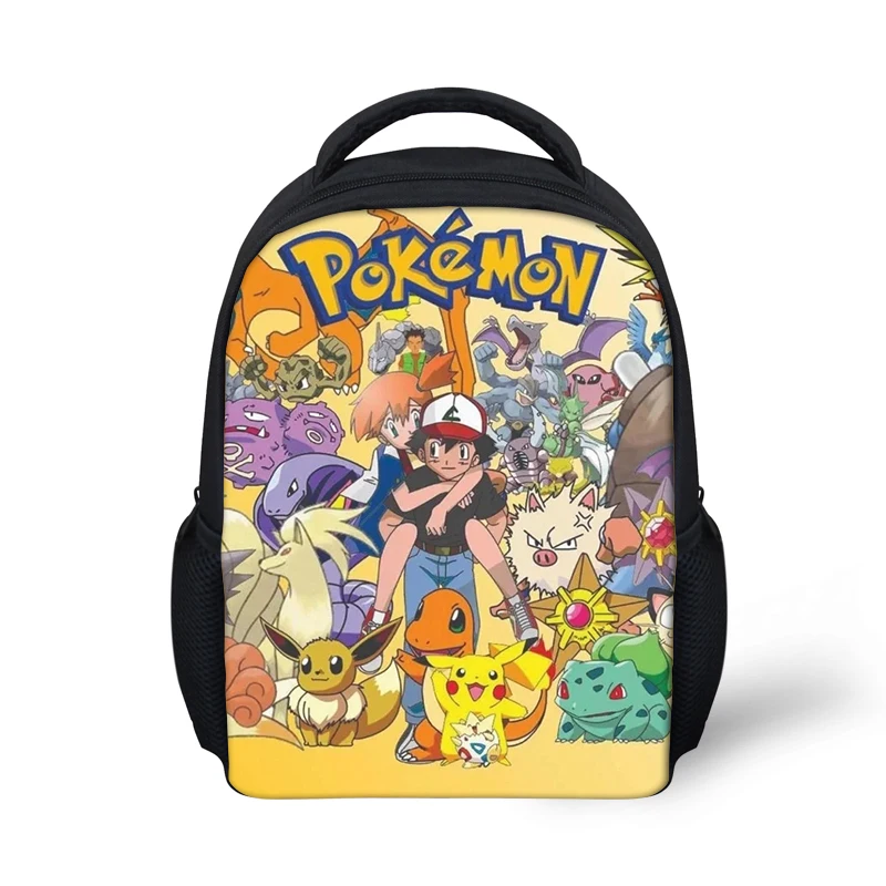 HALYUNASC Cartoon Kindergarten Backpack Baokemeng-Anime Pattern Students School Bag Hot Game Boys Mochila Mini Book Bag