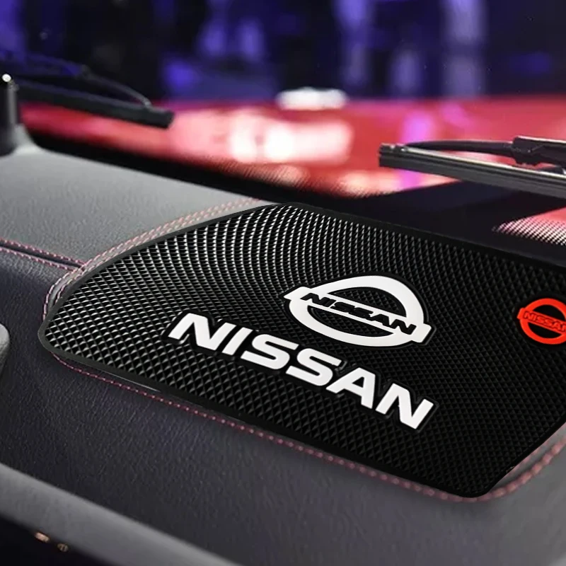 

1Pcs Car Dashboard Sticky Anti-Slip PVC Mat Auto Non-Slip Sticky Gel Pad For Nissan Qashqai X J10 Trail Tiida Teana Juke X-trail