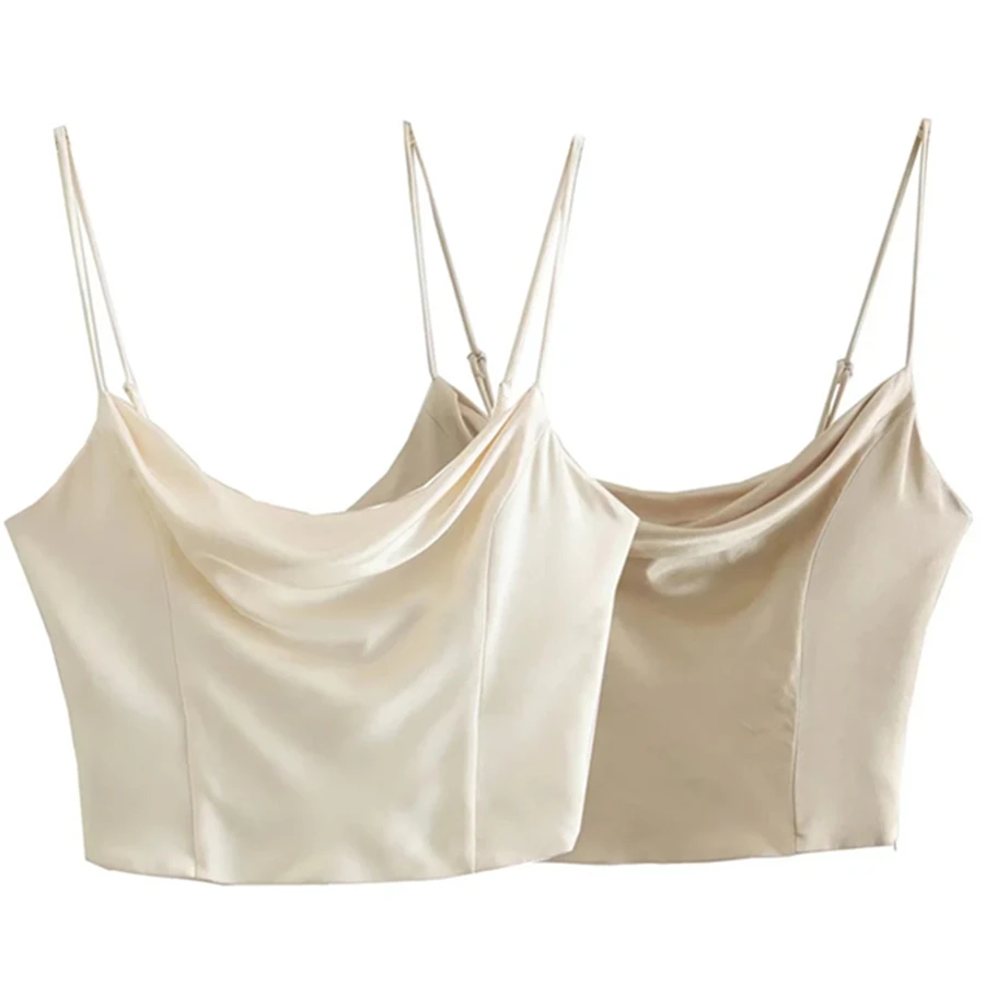 

Dave&Di 2022 Summer Camisole Women Short England Style Office Lady Fashion Elegant Camisole Short T Shirt Women Tops