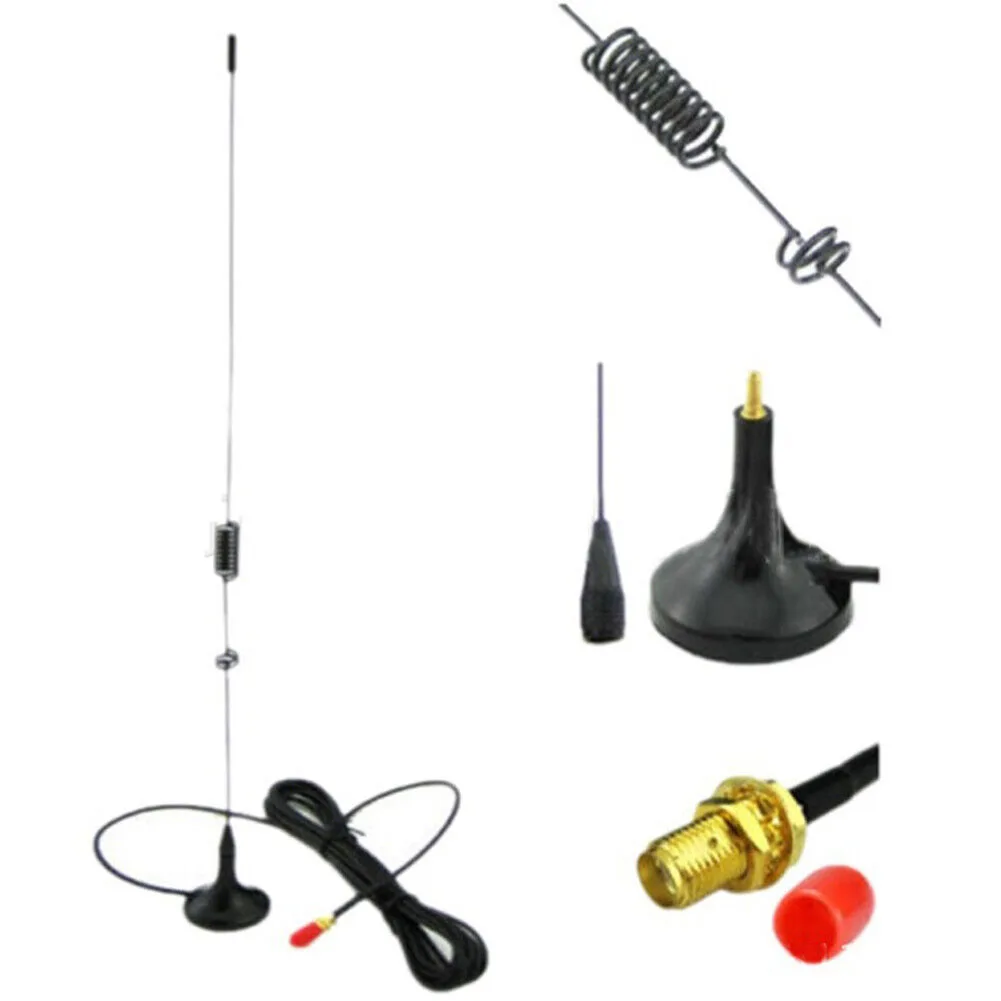 

1pc Suction Cup Antenna 433 MHz Walkie Talkie Dual Band Suction Cup Antenna UV5R Car Suction Cup Antenna Dual Band VHF/UHF