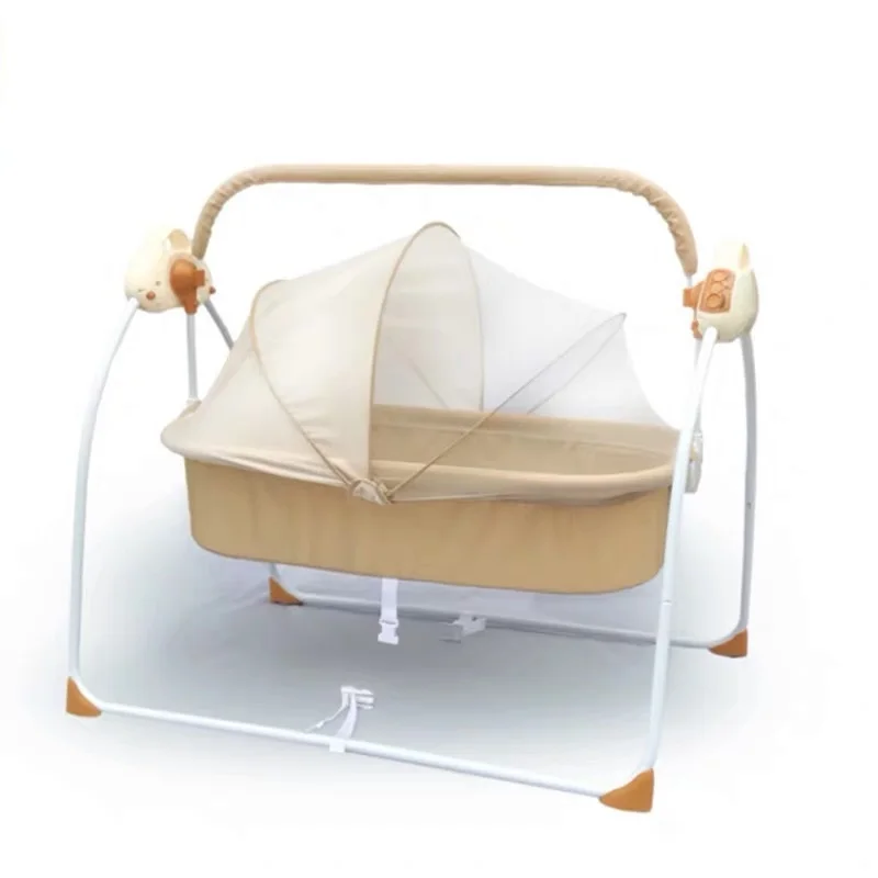Baby Electric Shakingbed Cradle Rocking Chair Smart Bassinet Bluetooth Music Newborn Sleeping Baby Crib  Baby Swinging Beds