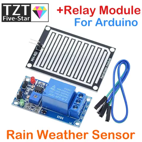 Модуль зимней подсветки, дождь, погода, модуль влажности для Arduino, модуль управления реле, модуль датчика дождя и воды
