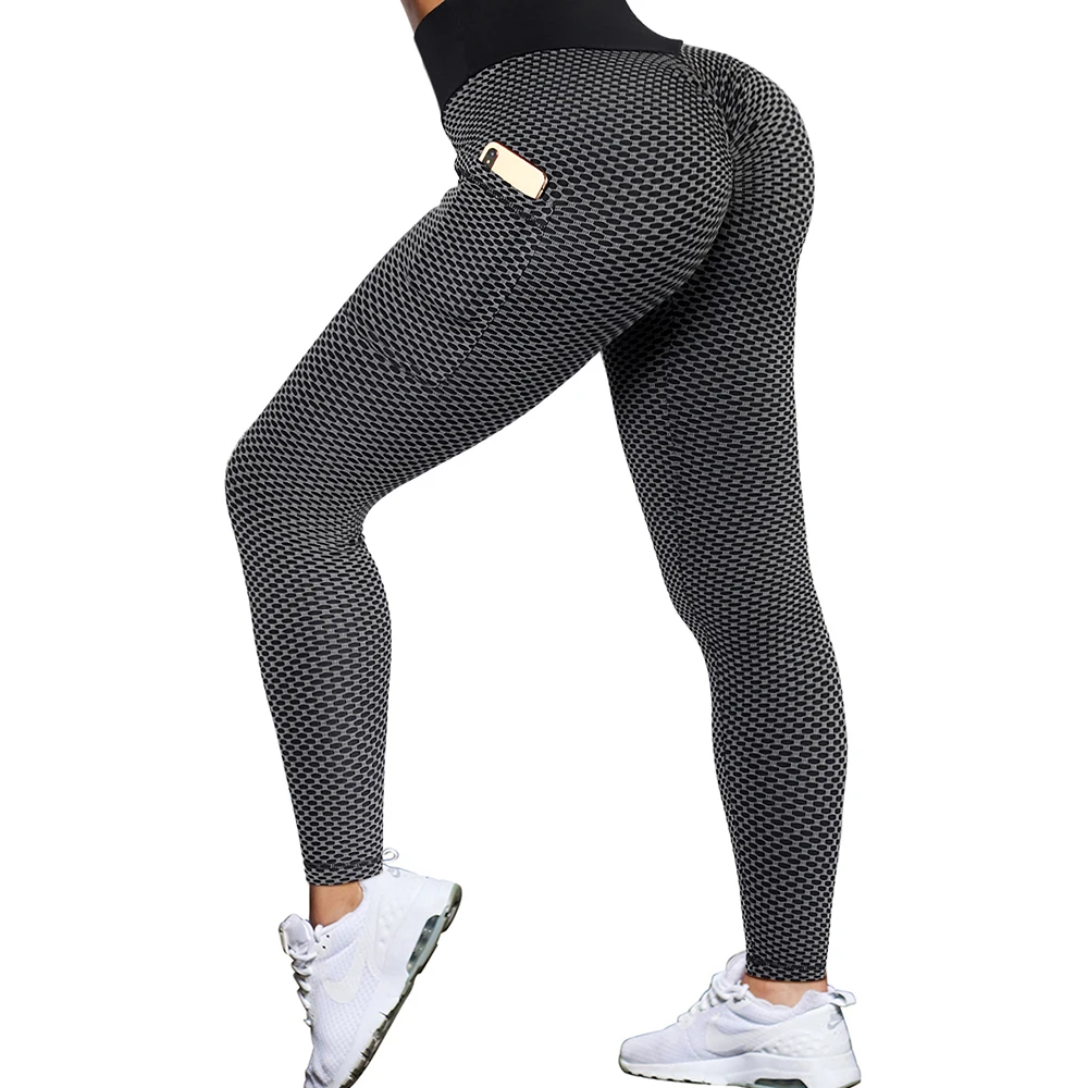 Женские бесшовные леггинсы с эффектом пуш-ап