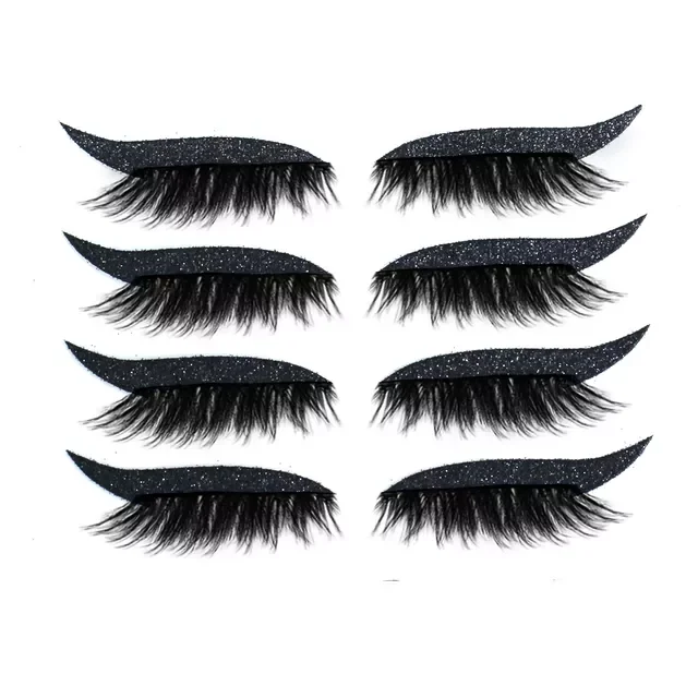 

NEW Pairs False Eyelashes Eyeliner Sticker Self-Adhesive Cat Eyes Strips Reusable Waterproof Shiny Eyeliner Stickers Makeup Tool