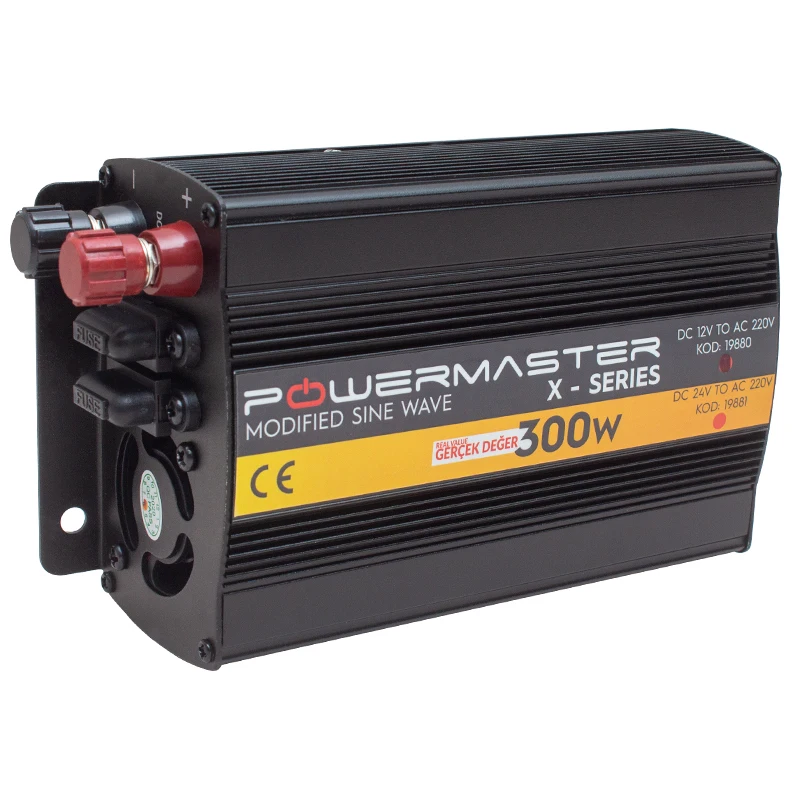 Цифровой дисплей POWERMASTER PWR300-12 TEK 12 В 300 Вт модифицированный инвертор SINUS WAVE |