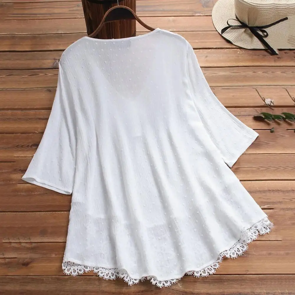 

Sweat Absorbing Lightweight Leisure Women Casual Shirt Top Streetwear