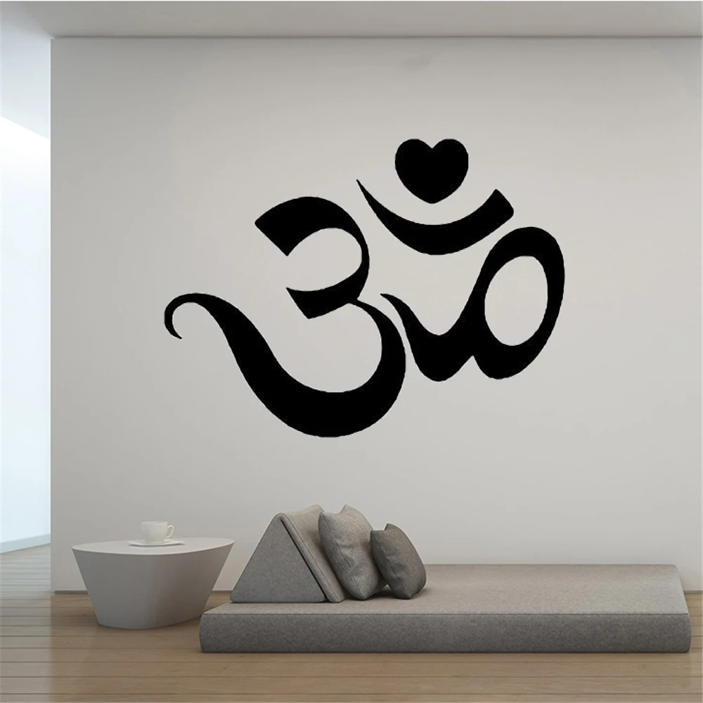 

Wall Decals Om Namaste Design Yoga Mandala Stickers Removable Vinyl Living Room Bedroom Home Decor Murals Wallpaper DW14068