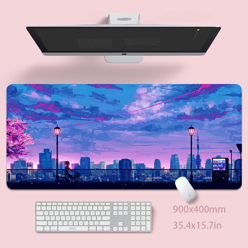 

Cute Moon Large Mouse Mat Gaming Mousepad Big Gamer Mousepads 50x100cm Rubber Keyboard Mats Desk Pad Mat Table Carpet Mouse Pad