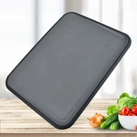 new kitchen household plastic double sided cutting board grinding ginger garlic texture cutting board with scale cutting board