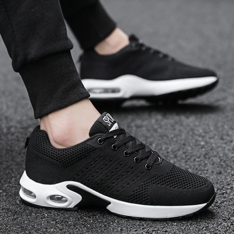Men's Cushion Shoes Fitness Training Shoes for Man Air Cushioning Light Sneakers Male Zapatillas Original Outdoor Jogging Shoes