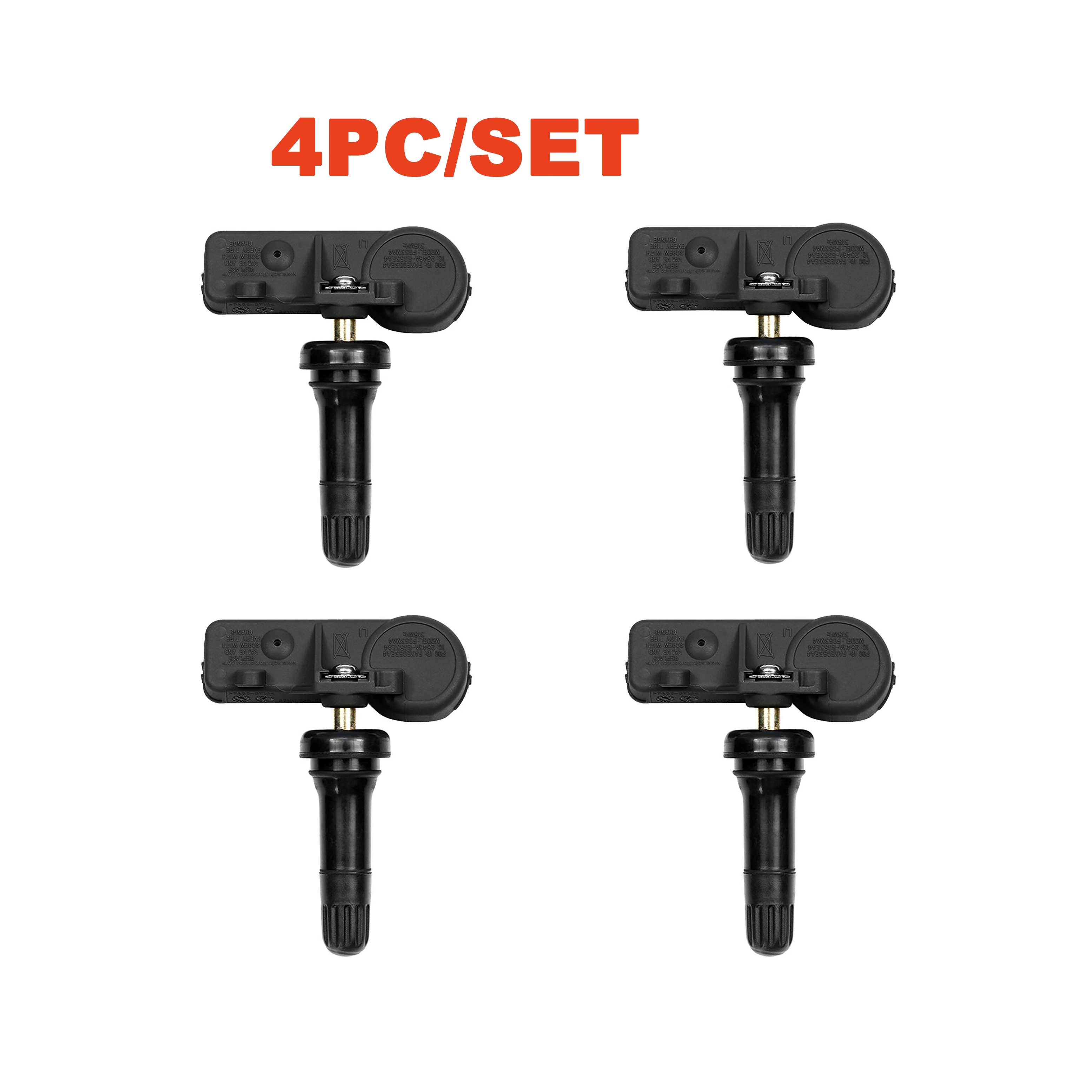 

4PC Tire Pressure Sensor 315MHz Snap-in Replacement for Chevy GMC Cadillac Buick & More Replaces# 13586335, 13581558, 13598771