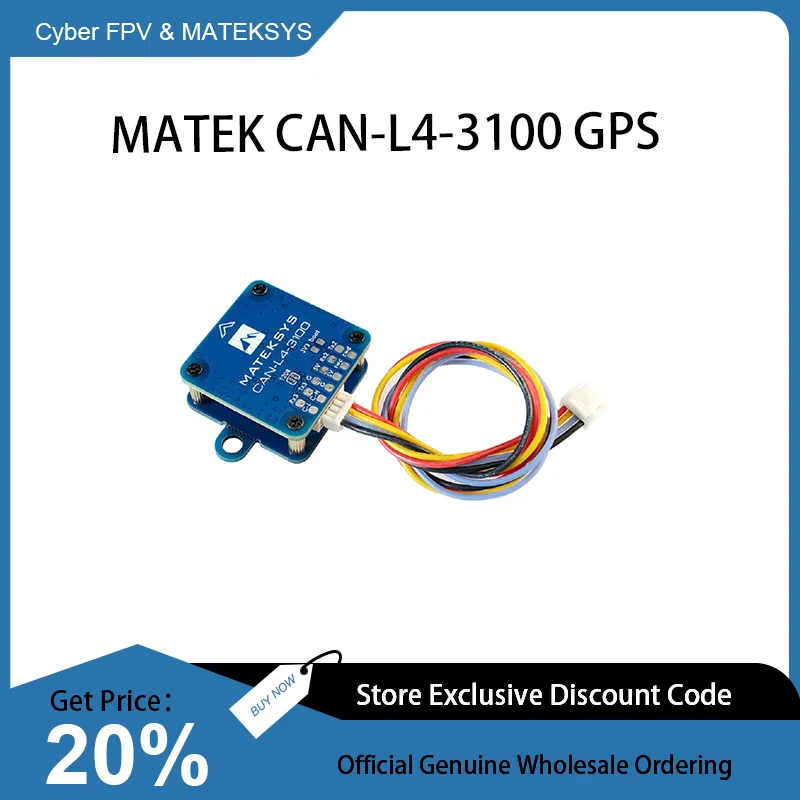 

Mateksys MATEK AP_PERIPH CAN МАГНЕТОМЕТР RM3100 CAN-L4-3100