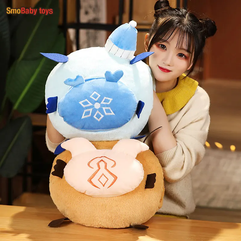 

NEWEST Genshin Impact Plush Pillow Cute Genshin Impact Qiuqiu Slime Plushie Pillow Toys Gifts for Kids