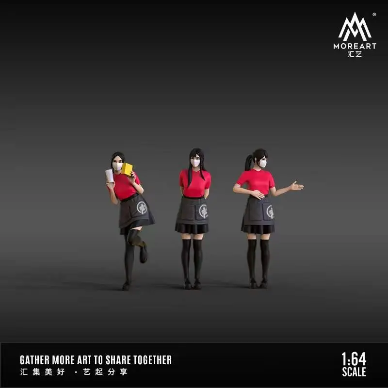 

PreOrder TIME MICRO MoreArt 1:64 красивый кукольный костюм для официанта