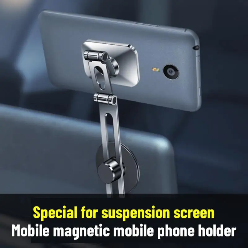 

Adjustable Foldable Expansion Bracket Bracket Folding Invisible Car Phone Holder Aluminum Alloy Stand Magnetic Bracket Rotary