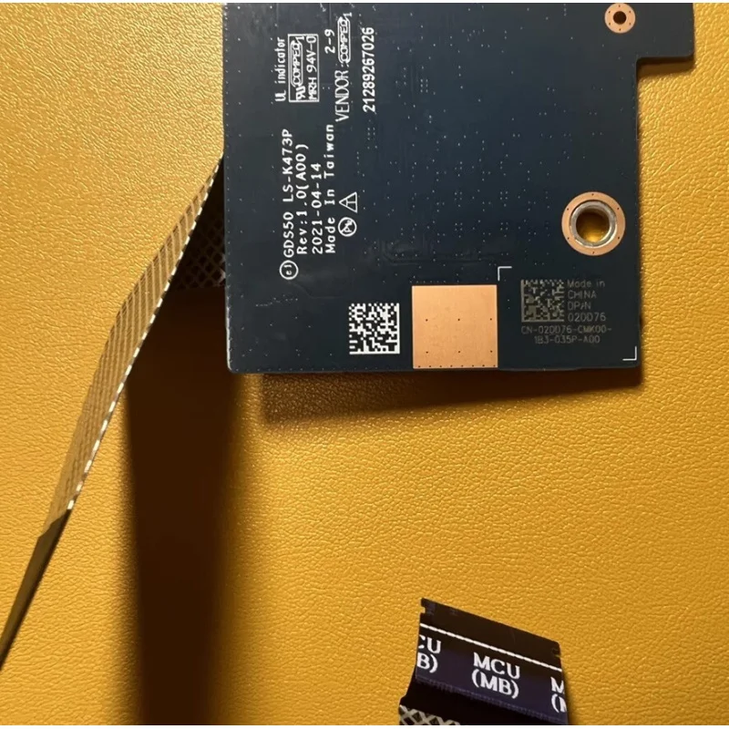 Новая плата GDS50 LS-K473P MCU с кабелем для Dell Alienware X15 R1 2DD76 0R49W