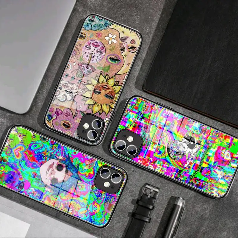 

Bernandez indie aesthetic Phone Case Tempered Glass For iphone 13 11 iPhone 12 Pro Max Mini XR XS 8 X 7 6S 6 Plus phone covers