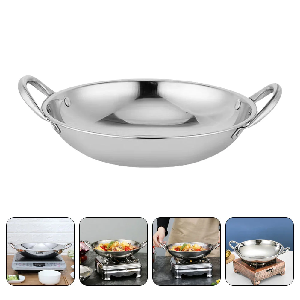 

Small Cooking Pots With Handle Ramen Camping Cookware Soup Metal Pans For Korean Stainless Steel Wok Kitchen