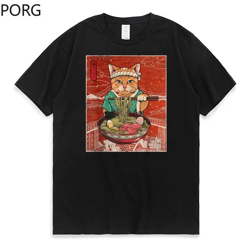 

Kawaii Cat Japanese Vintage Cartoon Funny T-shirt T Shirt Men Tshirt Men Cotton Tees Tops Harajuku Graphic T Shirts Clothes Men