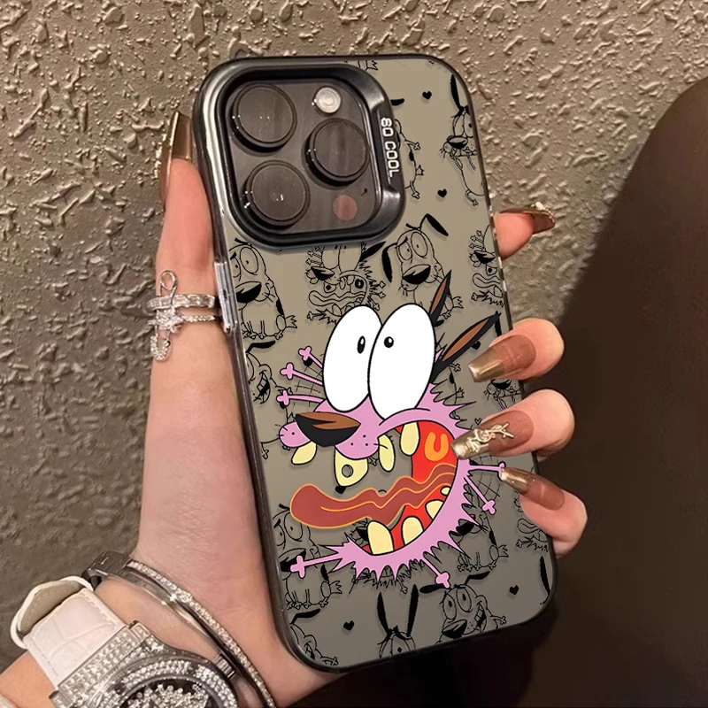 Фото Матовый чехол для Xiaomi 14 13 14T 13T 12T Pro 11 Lite 5G NE POCO X7 X6 X5 X3 NFC F3 F4 GT F5 F6 M5S M6 Pro Courages Cowardly Dog №3