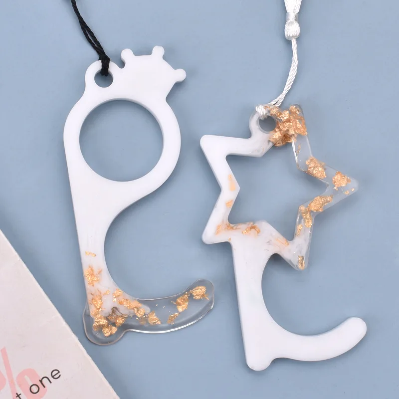 Креативная звезда полый брелок для ключей кольцо аксессуары сделай сам