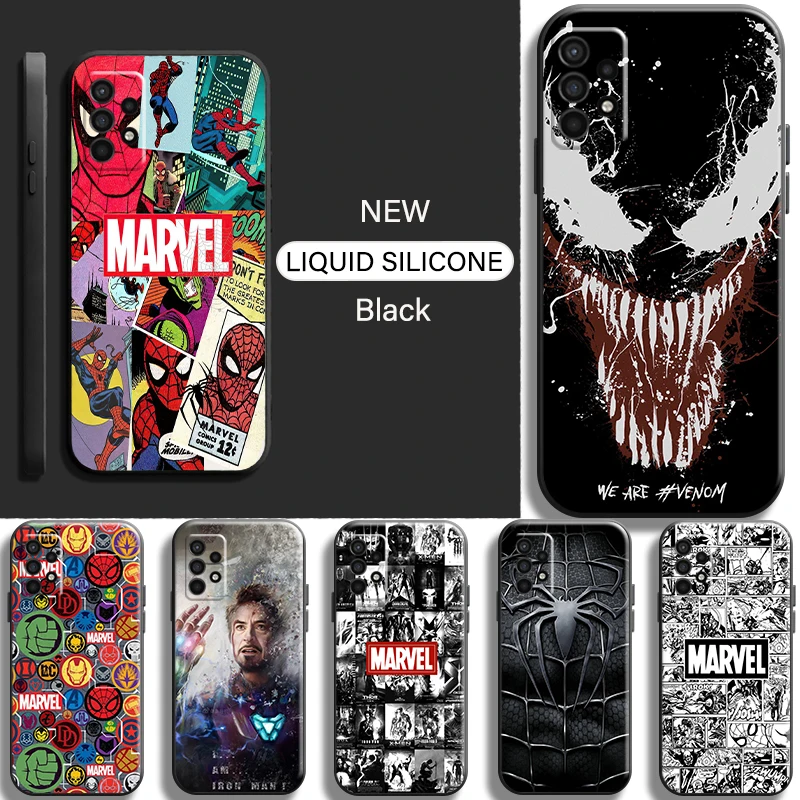 

Marvel Avengers Phone Case For Samsung Galaxy For A10 A11 A12 A21 A21S A22 A30 A31 A32 A51 A52 A70 A71 A72 5G Silicone Cover