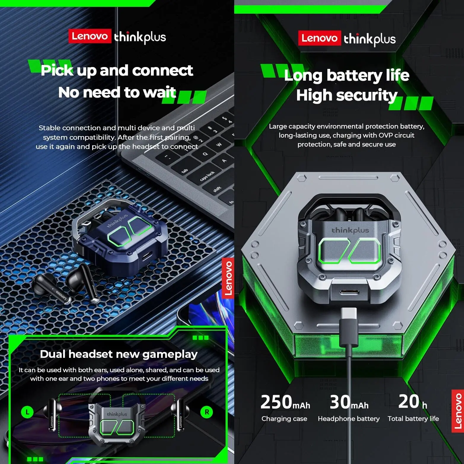 Оригинальные Водонепроницаемые спортивные наушники Lenovo XT81 с шумоподавлением и