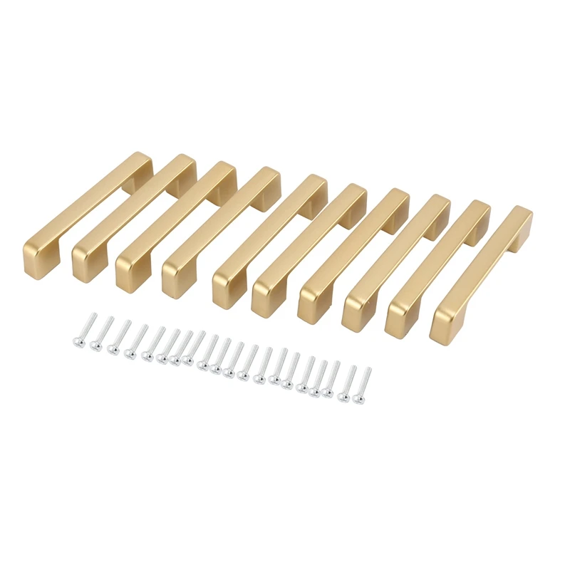

10 Pack Cabinet Pulls Gold Drawer Pulls,Aluminum Alloy Pulls For Kitchen Cabinet Hardware Kitchen Cabinet Handles