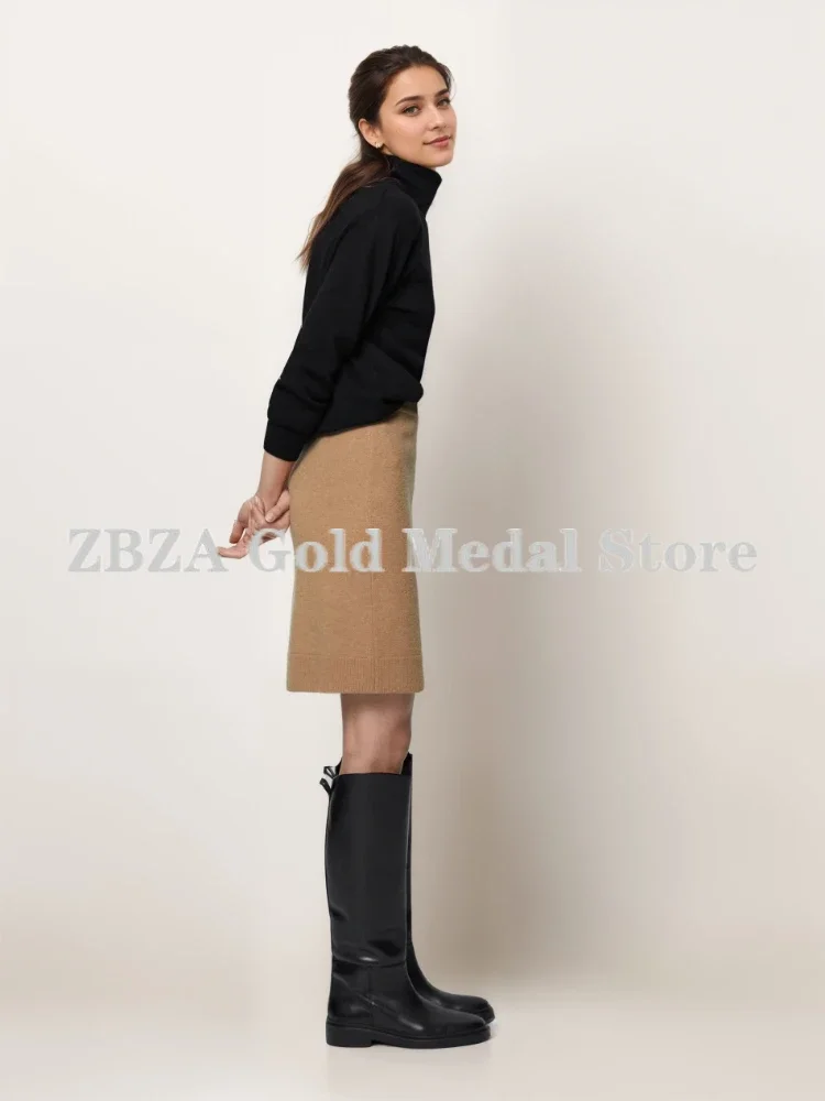 Женский Комплект Одежды Trikotazh - Кардиган Пуловер Топ Майка Юбка С Эластичной