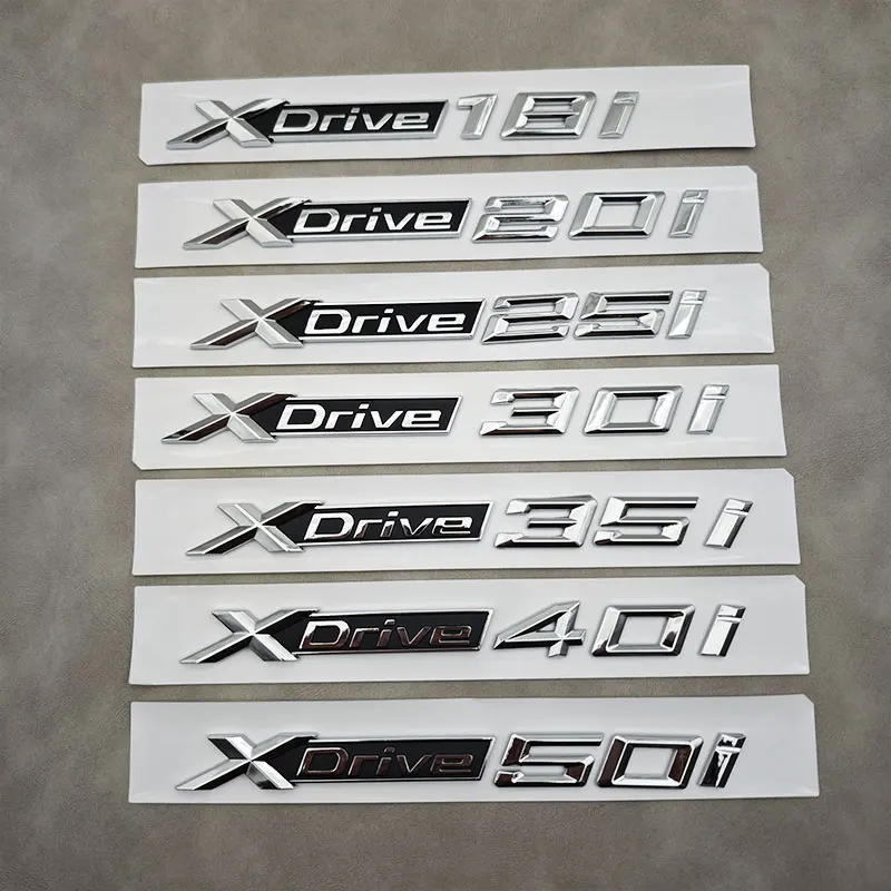 

3D ABS буква Xdrive эмблема автомобиля боковой значок на крыло задний багажник наклейка для BMW XDrive 18d 20d 25d 30d 35d 40d 50d 18i 20i 25i 30i
