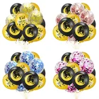 12 шт Eid Мубарак прозрачные латексные воздушные шары конфетти мусульманское украшение ИД воздушный шар Рамадан Kareem для дома вечерние Globos