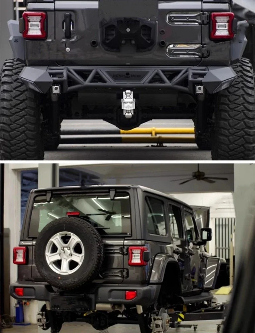 Пара светодиодных задних фонарей в сборе для Jeep Wrangler JK 2007-18 модифицированных