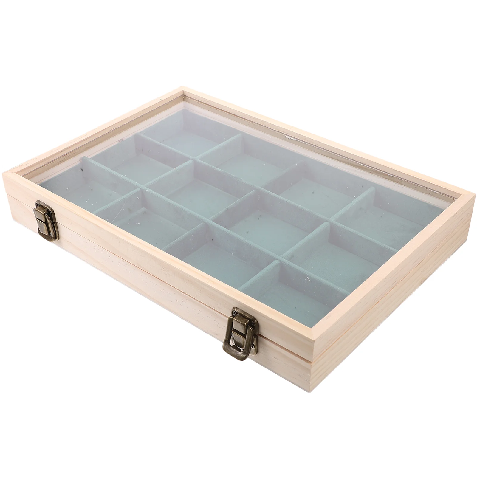 

Ring Bracelet Display Organizer Jewelry Case Cover Necklace Holder Cotton Storage Container Miss