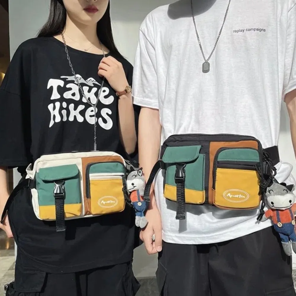 Нейлоновая Мужская нагрудная сумка с регулируемым ремешком водонепроницаемая