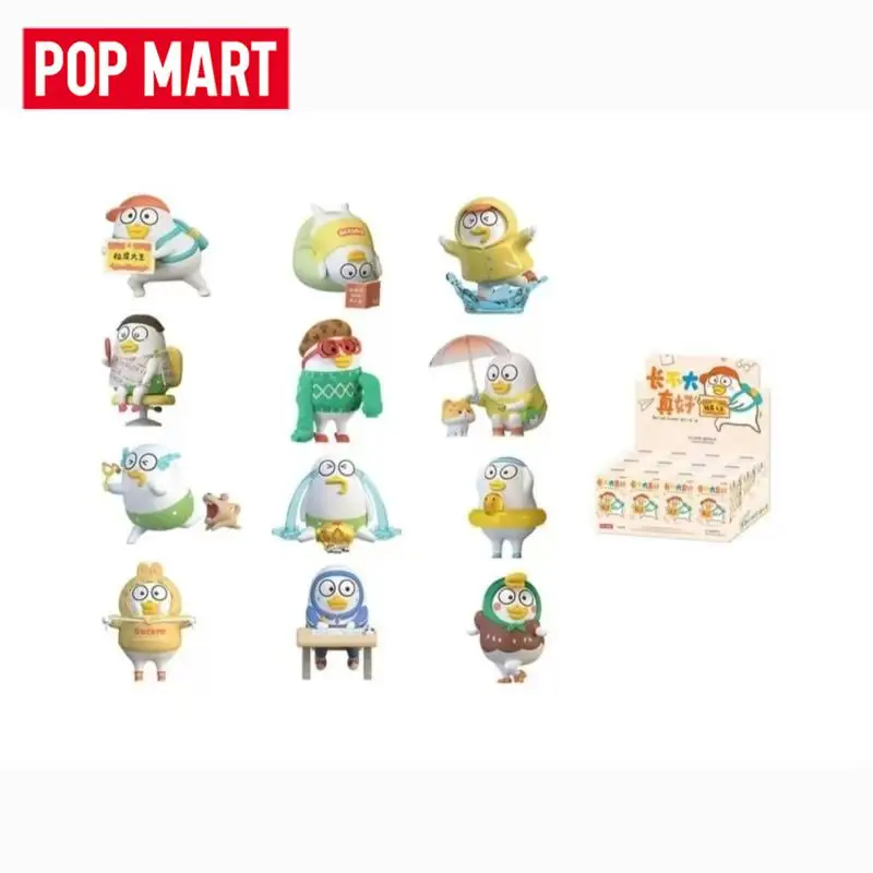 Фото POP MART Duckyo Never Grows Up Series: Слепая коробка-сюрприз с игрушками, милые аниме-фигурки, коллекционные куклы, подарок для девочек №1