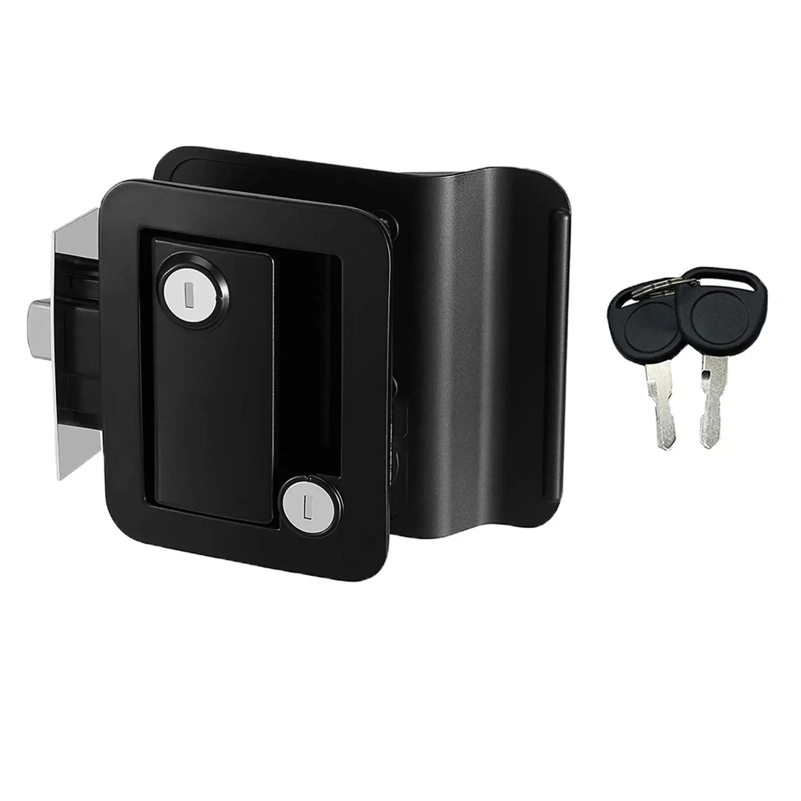 

Camper RV Door Latch Locks Handle for Trailers Easy Install Black