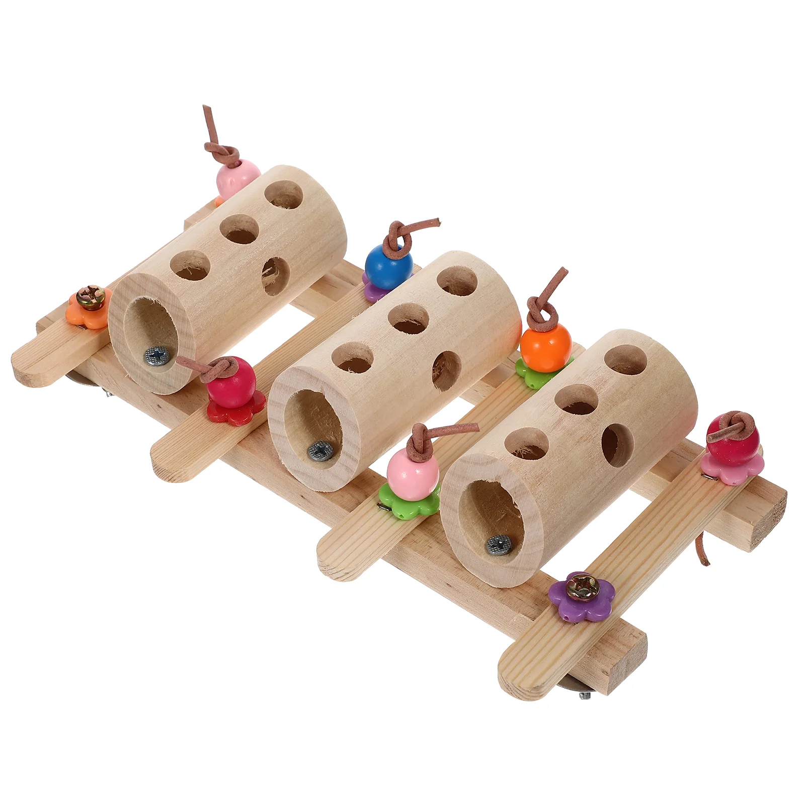 

Toy Bird Treats Cage Parrot Foragingtoys Wood Feeder Wooden Hiding Holder Accessory Storage Bucket Pets Hideout Cockatiel Tray