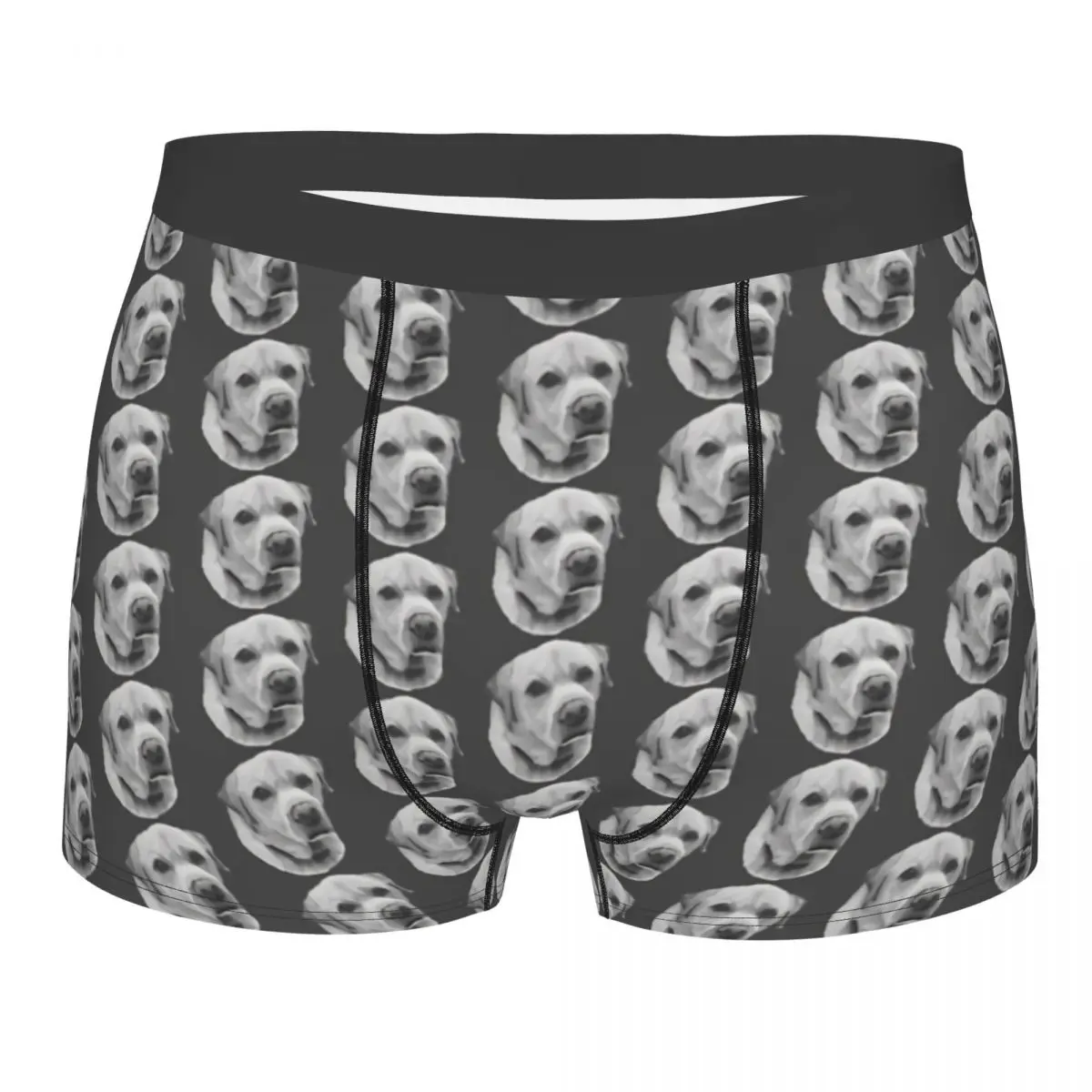 

Monochrome Yellow Labrador Dog Underpants Homme Panties Man Underwear Sexy Shorts Boxer Briefs